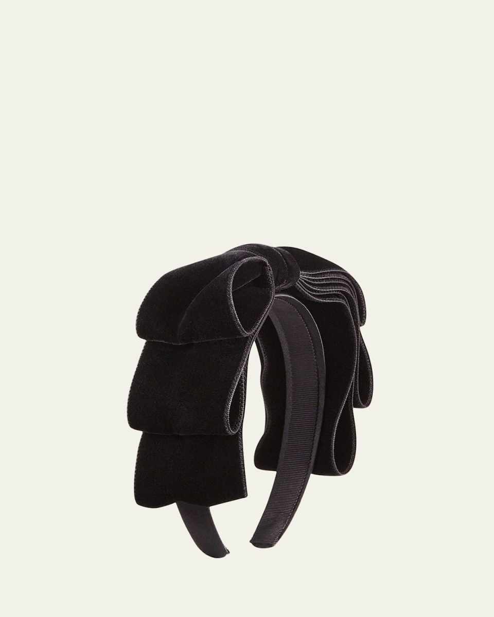 Katya Velvet Bow Headband